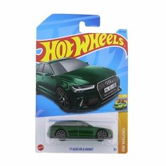 HKH69 Машинка игрушка Hot Wheels металлическая коллекционная 17 Audi RS 6 Avant зеленый