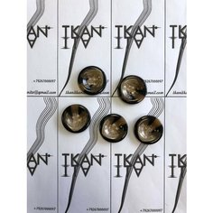 Пуговица пластиковая четырехпрокольная, 1 шт. Noname