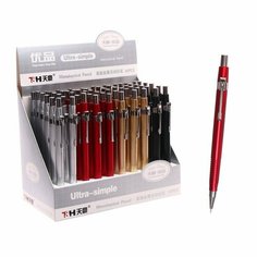 Карандаш механический 0,5мм, с рифленым грипом, корпус микс, 60 штук Noname