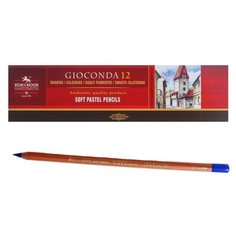 Пастель сухая в карандаше Koh-I-Noor GIOCONDA 8820/42 Soft Pastel, синяя, 12 штук