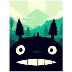 Картина по номерам на холсте Аниме Мой Сосед Тоторо (Миядзаки) - 7986 В 30x40