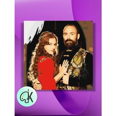 Картина по номерам на холсте Великолепный Век - Сулейман и Хюрем Султан, 40 х 40 см КУЛЬТУРА ЦВЕТА