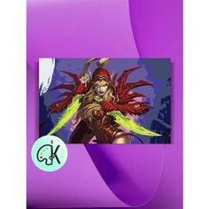 Картина по номерам на холсте WOW Валира, 40 х 60 см КУЛЬТУРА ЦВЕТА