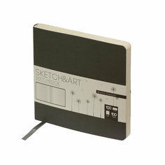 Скетчбук Sketch&Art Original 145х145мм 100л беж 100г, мягк. обл. сер 1-506/03 Bruno Visconti