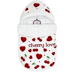 Конверт "Bambino" принт "Cherry Love" Флис Зима, арт. CHM-25425-Z