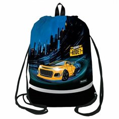 Мешок для обуви 1 отделение Berlingo "Ride", 400x480мм, расширяющееся дно, СОП, карман на молнии (MS1108)