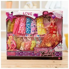 Кукла-модель «Лида» с набором платьев, микс Нет бренда