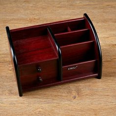 Органайзер 5 секций, 2 выдв ящика, 24х14х13см Нет бренда