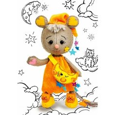 Набор для изготовления текст. игрушки Мышка Сновидение Перловка