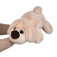 Мягкая игрушка собака из натурального меха Вилли Капучино светлый Holich Toys