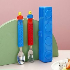 Ложка, вилка в футляре Orange Lunch