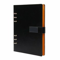 Органайзер на кольцах, обложка ПВХ, А5, 140 л, клетка, с хлястиком, микс 9630399 Сима ленд