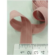 Резинка окантовочная для шитья, трикотажная, ширина 20 мм, цвет Пудра, упаковка 5 метров. Нет бренда
