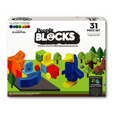 Набор кубиков People Blocks, 31 штука и игровой коврик PB320