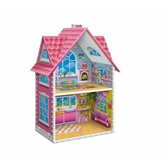 Детский кукольный домик для девочек Десятое королевство ( "Вилла" Серия Dream House (кукольный домик быстрой сборки)) Нет бренда