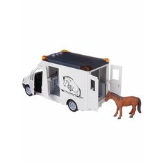 Машинка Перевозка лошадей в комплекте с фигуркой Junfa Toys