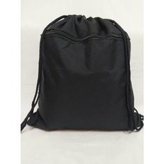 Мешок/сумка для обуви с карманом 41х36 см, черный (ткань) Top New