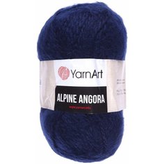 Пряжа Yarnart Alpine angora синий (336), 20%шерсть/80% акрил, 150м, 150г, 2шт