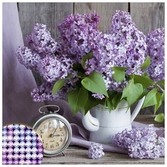 Алмазная мозаика с частичным заполнением «Сирень», 37 х 37 см Школа талантов