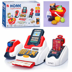 Игровой набор 668-119 "Касса" (с набором продуктов) в коробке Oubaoloon