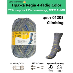 Пряжа носочная для вязания спицами Regia 4 fadig Color 01205 Schachenmayr