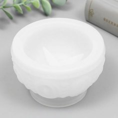 Молд силикон "Подсвечник круглый с узорами" 9,5х9,5х9,5 см Нет бренда