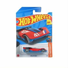 HKK41 Машинка игрушка Hot Wheels металлическая коллекционная Rollin Solo красный