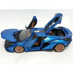 Машинка Lamborghini металлическая 1/18 со звуком и светом Нет бренда