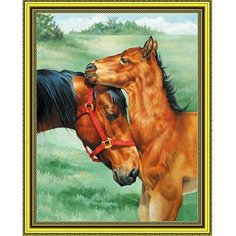 Алмазная мозаика животные пейзаж лошадь на подрамнике 50х40см SGA 2864-1 Нет бренда