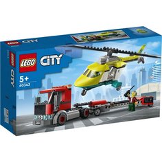 Конструктор LEGO City Great Vehicles 60343 Грузовик для спасательного вертолёта, 215 дет.