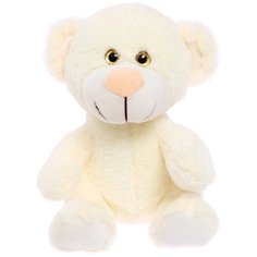 Мягкая игрушка UNAKY Soft toy Медвежонок Сильвестр белый, 20 см, бежевый