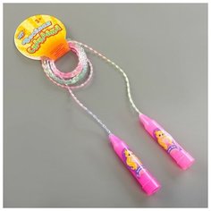 Скакалка детская"Лучше всех" цвет: розовый Woow Toys