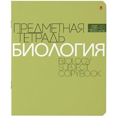 Альт Тетрадь предметная Новая классика. Биология 7-48-1100/03, клетка, 48 л., 20 шт., зеленый