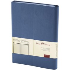 Ежедневник Bruno Visconti Waltz недатированный, А5, 136 листов, синий, цвет бумаги тонированный