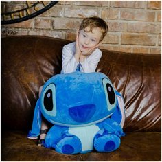 Мягкая большая плюшевая игрушка Стич размер 65 см / Мягкая игрушка Стич / Плюшевый боль Panawealth Inter Holdings