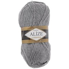 Пряжа для вязания Alize "Lanagold", цвет: серый меланж (21), 240 м, 100 г, 5 шт