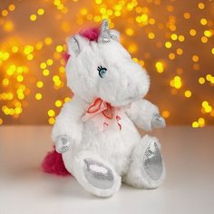 Мягкая игрушка "Единорог с бантом" Сима ленд