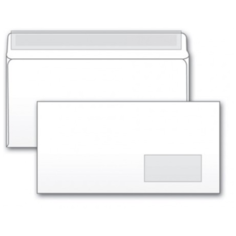 Конверт 125638 E65 110x220мм с правым окном белый силиконовая лента 80г/м2 (pack:1000pcs) Gembird2