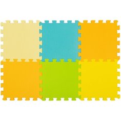 Коврик-пазл Forest kids Basic, Emerald, 90х60 см, 6 элементов