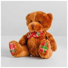 Мягкая игрушка "Мишутка с бантом в клетку", цвета микс (1 шт.) Pro Market