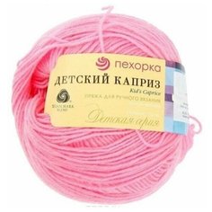 Пряжа Пехорка Детский каприз 11 ярко-розовый 50% мериносовая шерсть, 50% фибра 50 г 225м 5 шт