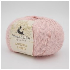 Пряжа Vento dItalia Angora Rabbit (Ангора Кролик) 08 пудра 70% пух ангорского кролика, 30% нейлон 50г 350м 5шт