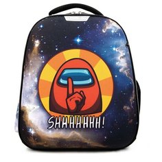 Рюкзак школьный детский Among Us, ранец с ортопедической спинкой девочке, мальчику, первокласснику, подростку