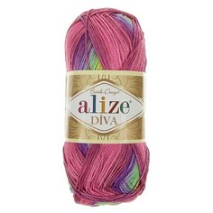 Пряжа Alize Diva batik, 100 % акрил, 100 г, 350 м, 5 шт., 3241 секционный