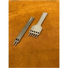 Комплект строчных пробойников для кожи с шагом 5 мм, 2-5 зубьев Buffalo