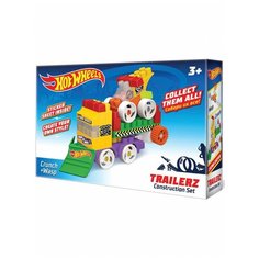 Детская развивающая игрушка конструктор Hot Wheels машинка Серия Trailerz Crunch Wasp 3, Bauer. Бауэр