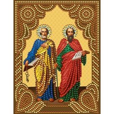 Алмазная мозаика Святые апостолы Петр и Павел 15x20 см. Molly