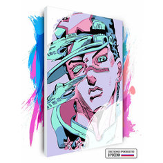 Картина по номерам на холсте JoJos Bizarre Adventure -Невероятные приключения ДжоДжо - Арт, 100 х 150 см Красиво Красим