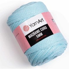 Пряжа YarnArt Macrame cord 5mm светлая бирюза (775), 60%хлопок/40%полиэстер/вискоза, 85м, 500г, 1шт