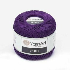 Пряжа YARNART VIOLET (YarnArt), фиолет - 5550, 100% мерсеризованный хлопок, 6 мотков, 50 г, 282 м.